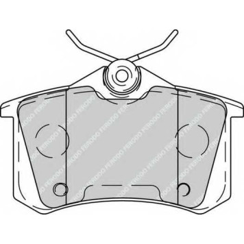 FERODO FDB4260 - колодки тормозные, передние задние