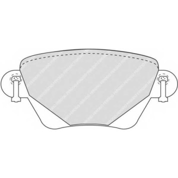 Колодки тормозные дисковые задний для FORD MONDEO(B4Y,B5Y,BWY) <b>FERODO FDB1416 / 23557</b>