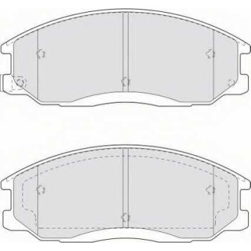 Колодки тормозные дисковые передний для HYUNDAI GRACE, H-1, H100, HIGHWAY, PORTER, SANTA FE, TRAJET, XG / SSANGYONG ACTYON SPORTS, ACTYON, KYRON, REXTON <b>FERODO FDB1605 / 23569</b>-1