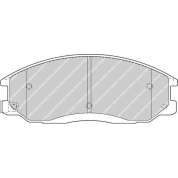 Колодки тормозные дисковые передний для HYUNDAI GRACE, H-1, H100, HIGHWAY, PORTER, SANTA FE, TRAJET, XG / SSANGYONG ACTYON SPORTS, ACTYON, KYRON, REXTON <b>FERODO FDB1605 / 23569</b>