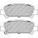 Колодки тормозные дисковые задний для SUBARU FORESTER(SF,SG), IMPREZA(GC,GD,GF,GFC,GG), LEGACY(B13#,BE,BH,BL,BP), OUTBACK(BE,BH,BL,BP) <b>FERODO FDB1333 / 23572</b>