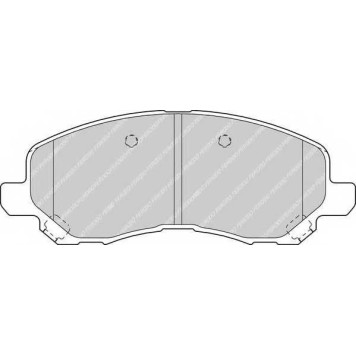 FERODO FDB1621 - колодки тормозные, передние