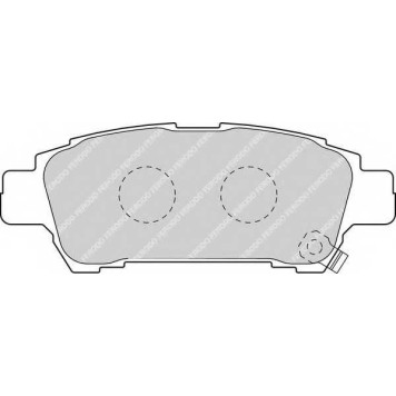 Колодки тормозные дисковые задний для TOYOTA AVENSIS(#ACM2#,#CLM2#), PREVIA(ACR3#,CLR3#,MCR3#) <b>FERODO FDB1530 / 23646</b>