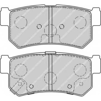 Колодки тормозные дисковые задний для DAEWOO KORANDO, MUSSO, REXTON / SSANGYONG ACTYON SPORTS, ACTYON, KORANDO, KYRON, MUSSO SPORTS, MUSSO, REXTON <b>FERODO FDB1937 / 23673</b>
