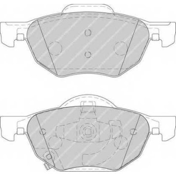 Колодки тормозные дисковые передний для HONDA ACCORD(CF,CL,CM) <b>FERODO FDB1704 / 23719</b>