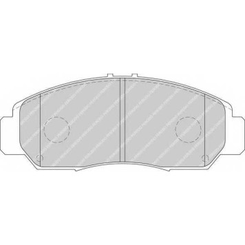 Колодки тормозные дисковые передний для HONDA ACCORD(CM), CIVIC(EP,ES,EU,EV,FA,FD), FR(BE), LEGEND(KA9), STREAM(RN) <b>FERODO FDB1669 / 23729</b>