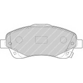 FERODO FDB1648 - колодки тормозные, передние