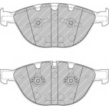 Колодки тормозные дисковые передний для BMW 5(E60,E61), 6(E63,E64), 7(E65,E66,E67) <b>FERODO FDB1883 / 23791</b>