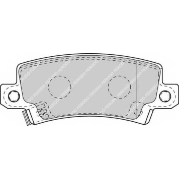 Колодки тормозные дисковые задний для TOYOTA COROLLA(##E11#, #E12J#, #E12T#, CDE12#, NDE12#, ZDE12#, ZZE12#) <b>FERODO FDB1574 / 23816</b>