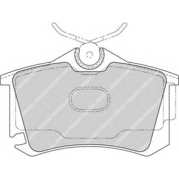 Колодки тормозные дисковые задний для AUDI A2(8Z0), A3(8P1,8P7,8PA) / SUBARU BRZ / TOYOTA GT 86(ZN6#) <b>FERODO FDB1637 / 23823</b>