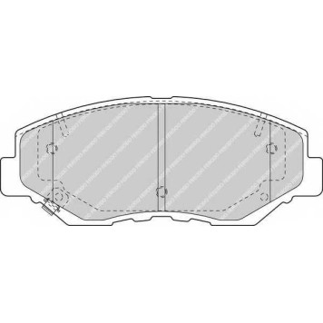 Колодки тормозные дисковые передний для HONDA ACCORD(CL,CM), CR(RD#), STEPWGN(DBA-RK#) <b>FERODO FDB1658 / 23868</b>