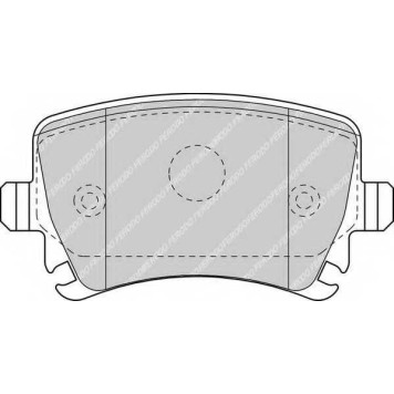 Колодки тормозные дисковые задний для AUDI A3, A4, A6, TT / SKODA OCTAVIA, SUPERB, YETI / VW CADDY, CC, EOS, GOLF, JETTA, PASSAT, SCIROCCO, TOURAN <b>FERODO FDB1636 / 23914</b>