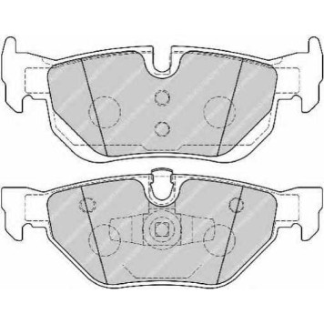 FERODO FDB1807 - колодки тормозные, задние