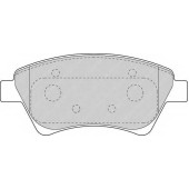 Колодки тормозные дисковые передний для RENAULT GRAND, KANGOO Express, KANGOO, MEGANE, SCENIC <b>FERODO FDB1544 / 23930</b>