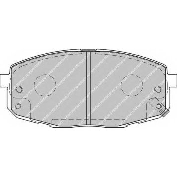 Колодки тормозные дисковые передний для HYUNDAI i30 CW, i30 / KIA CARENS, CEED, CEE`D, CERATO KOUP, CERATO, PRO CEE?D, PRO CEED <b>FERODO FDB1869 / 23966</b>