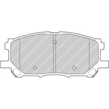 FERODO FDB1715 - колодки тормозные, передние