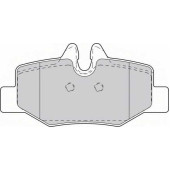 Колодки тормозные дисковые задний для MERCEDES VIANO(W639), VITO(W639) <b>FERODO FVR1494 / 24008</b>