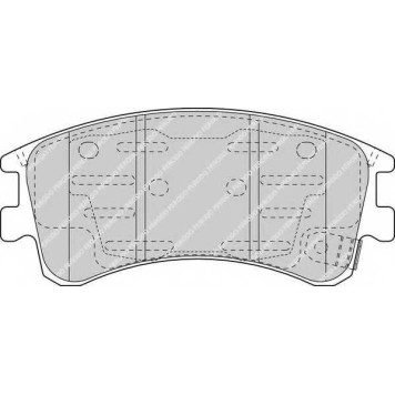 Колодки тормозные дисковые передний для MAZDA 6(GG,GY) <b>FERODO FDB1619 / 24046</b>