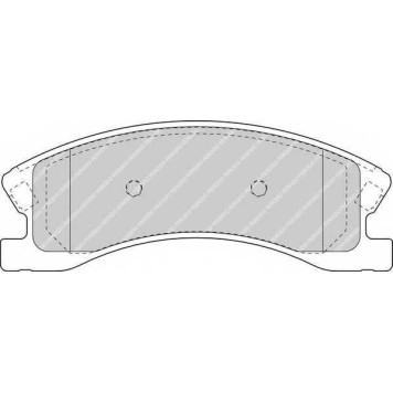 Колодки тормозные дисковые передний для JEEP GRAND CHEROKEE(WG,WJ) <b>FERODO FDB1659 / 24083</b>