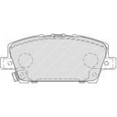 Колодки тормозные дисковые передний для HONDA CIVIC(FA,FD,FK,FN) <b>FERODO FDB1859 / 24087</b>