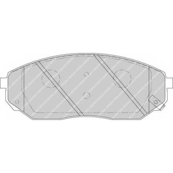 Колодки тормозные дисковые передний для KIA SORENTO(JC) <b>FERODO FDB1735 / 24092</b>