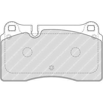Колодки тормозные дисковые передний для VW TOUAREG(7L6,7L7,7LA,7P5) <b>FERODO FDB1877 / 24098</b>-1