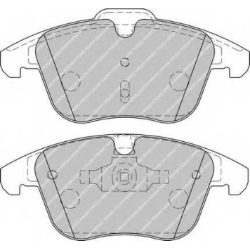 Колодки тормозные дисковые передний для FORD GALAXY, MONDEO, S-MAX / LAND ROVER DISCOVERY, FREELANDER, RANGE ROVER EVOQUE / VOLVO S60, S80, V60, V70, XC70 <b>FERODO FDB1897 / 24123</b>