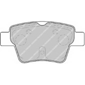 Колодки тормозные дисковые задний для CITROEN C4(LA#,LC#) / PEUGEOT 207(WA#,WC#,WD#,WK#), 307(3A/C,3B,3E,3H) <b>FERODO FDB1784 / 24150</b>