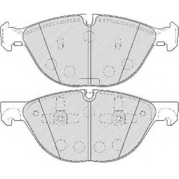 FERODO FDB4079 - колодки тормозные, передние