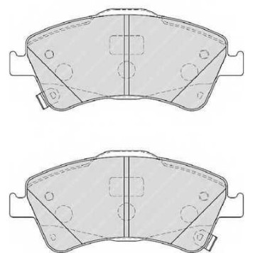 FERODO FDB4047 - колодки тормозные, передние