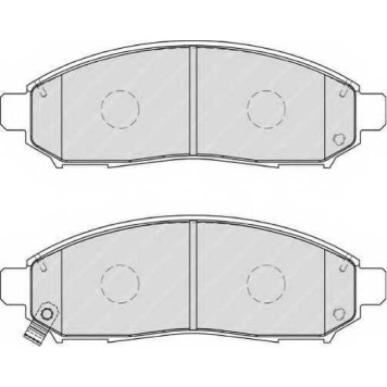 Колодки тормозные дисковые передний для NISSAN NAVARA(D40), PATHFINDER(R51), PICKUP(D22), SERENA(C25) <b>FERODO FDB1997 / 24227</b>