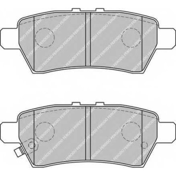 FERODO FDB1882 - колодки тормозные, задние-1