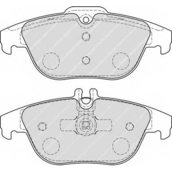 Колодки тормозные дисковые задний для MERCEDES C(C204,S204,W204), E(A207,C207), GLK(X204) <b>FERODO FDB1980 / 24253</b>