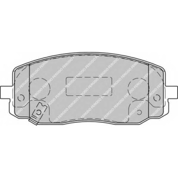 Колодки тормозные дисковые передний для HYUNDAI i10(PA) / KIA PICANTO(BA) <b>FERODO FDB1783 / 24275</b>