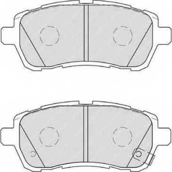 Колодки тормозные дисковые передний для DAIHATSU COO, SIRION(M3#) / MAZDA 2(DE) / SUBARU JUSTY <b>FERODO FDB4110 / 24283</b>