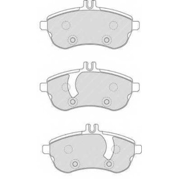 Колодки тормозные дисковые передний для MERCEDES C(C204,S204,W204), E(A207,C207,S212,W212), SLK(R172) <b>FERODO FDB1978 / 24306</b>-1