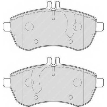 Колодки тормозные дисковые передний для MERCEDES C(C204,S204,W204), E(A207,C207,S212,W212) <b>FERODO FDB4199 / 24306</b>