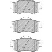 Колодки тормозные дисковые передний для HYUNDAI ACCENT(MC), i20(PB,PBT) / KIA PRIDE(DA), RIO(JB) <b>FERODO FDB1955 / 24317</b>
