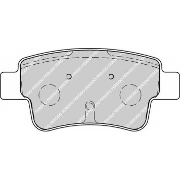 Колодки тормозные дисковые задний для FIAT PUNTO(199) / OPEL CORSA <b>FERODO FDB1922 / 24349</b>