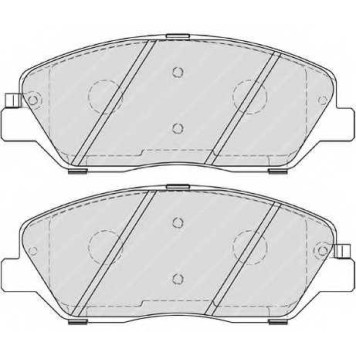 Колодки тормозные дисковые передний для HYUNDAI GENESIS(BH), SANTA FE(CM,DM) / KIA SORENTO(XM) / SSANGYONG ACTYON SPORTS(QJ), KORANDO <b>FERODO FDB4111 / 24351</b>-1