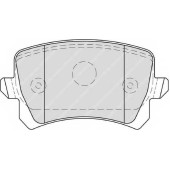 Колодки тормозные дисковые задний для AUDI A3, A4, A6, Q3, TT / SKODA SUPERB / VW CADDY, CC, EOS, GOLF, JETTA, PASSAT, SHARAN, TIGUAN, TOURAN <b>FERODO FDB4058 / 24483</b>