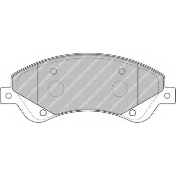 Колодки тормозные дисковые передний для FORD TRANSIT TOURNEO, TRANSIT <b>FERODO FVR1929 / 24485</b>