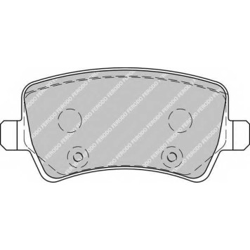 Колодки тормозные дисковые задний для FORD GALAXY(WA6), S-MAX(WA6) / VOLVO S80(AS), V70(BW), XC70 <b>FERODO FDB1918 / 24496</b>