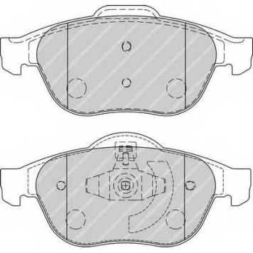 Колодки тормозные дисковые передний для RENAULT GRAND(JM0/1#), SCENIC(JM0/1#) <b>FERODO FDB1865 / 24536</b>