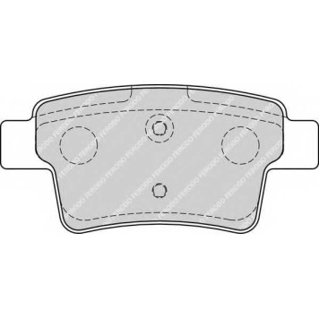 Колодки тормозные дисковые задний для CITROEN C4(UA#,UD#) <b>FERODO FDB1973 / 24540</b>