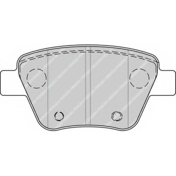 FERODO FDB4316 - колодки тормозные, задние