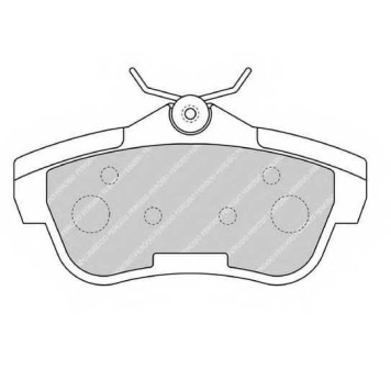 Колодки тормозные дисковые задний для CITROEN JUMPY / FIAT SCUDO(270, 272) / PEUGEOT EXPERT(VF3A#, VF3U#, VF3V#, VF3X#) <b>FERODO FVR1772 / 24578</b>