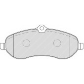 Колодки тормозные дисковые передний для CITROEN JUMPY / FIAT SCUDO(270, 272) / PEUGEOT EXPERT(VF3A#, VF3U#, VF3V#, VF3X#) / TOYOTA PROACE <b>FERODO FVR1771 / 24595</b>