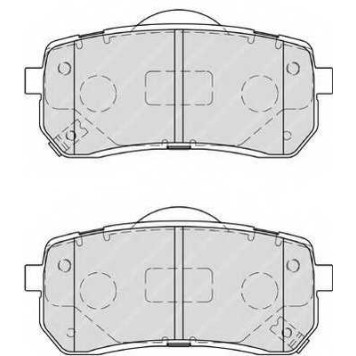 Колодки тормозные дисковые задний для HYUNDAI H-1 Travel(TQ), H-1(TQ), ix55 / KIA CARNIVAL / GRAND CARNIVAL(VQ) <b>FERODO FDB4114 / 24599</b>