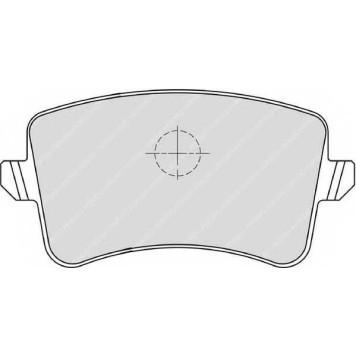 Колодки тормозные дисковые задний для AUDI A4(8K2,8K5,8KH,B8), A5(8F7,8T3,8TA), Q5(8R) <b>FERODO FDB4050 / 24606</b>-1